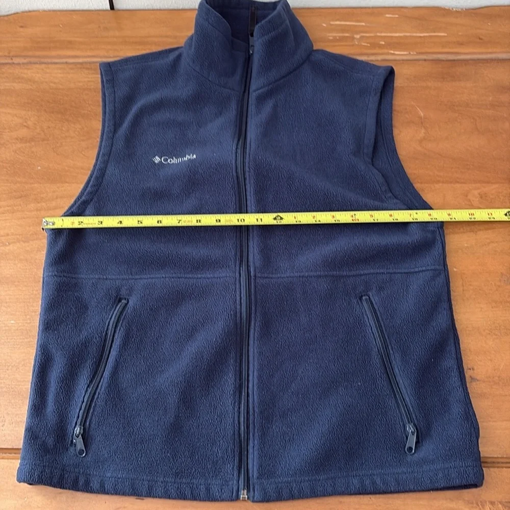 Columbia Men's Deep Blue Fleece Vest Size Medium